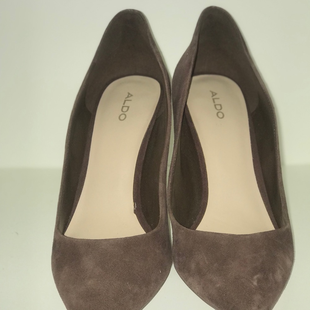 Aldo Women's Chocolate Suede Heels